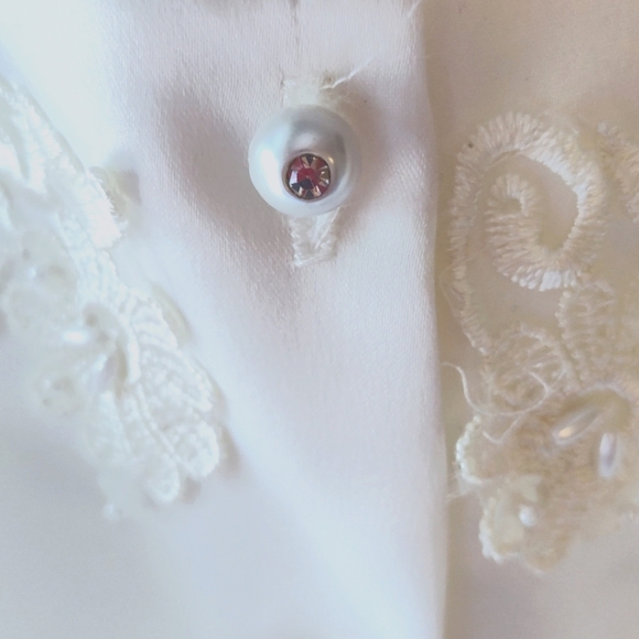 NWOT Kid's Collection Ivory Flower Girl Dress, Size 4, never worn - Picture 5 of 5